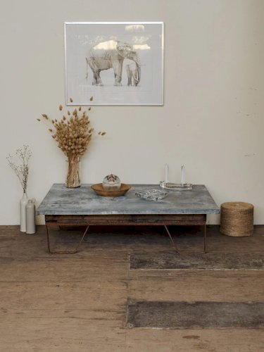 Léonie, la grand table basse industrielle N°368