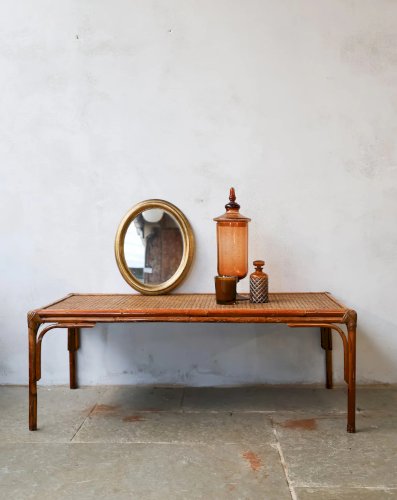 Léonie, la table basse cannée en bambou N°386