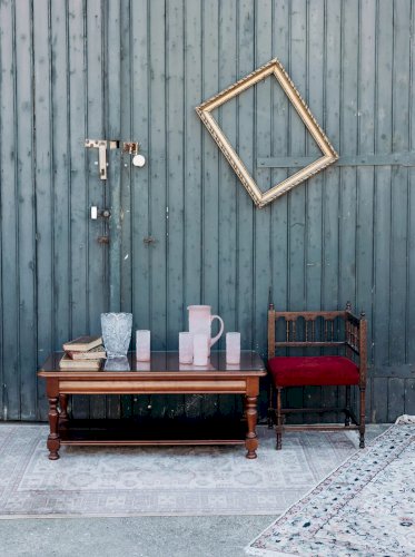 Léonie, la table basse en bois et verre N°246
