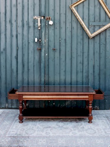 Léonie, la table basse en bois et verre N°246