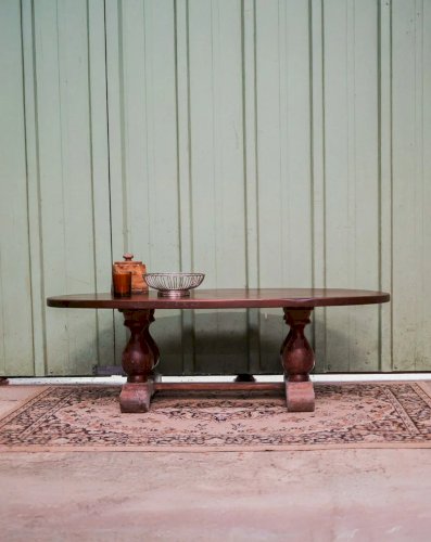 Léonie, la table basse en bois sculpté N°383