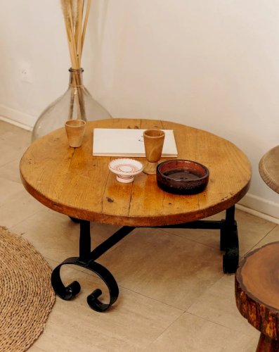 Léonie, la table basse en fer forgé N°294