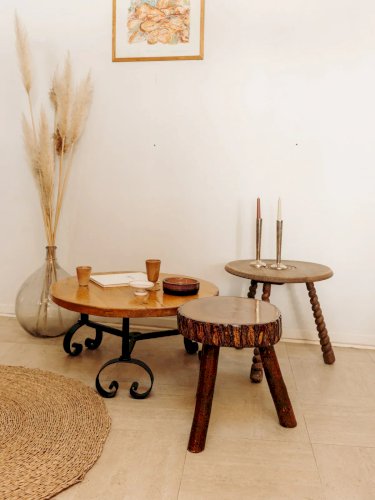 Léonie, la table basse en fer forgé N°294