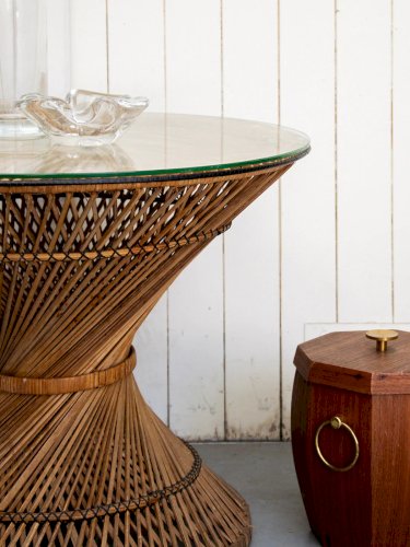 Léonie, la table basse en osier N°224