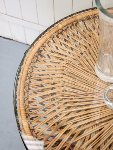 Léonie, la table basse en osier N°224
