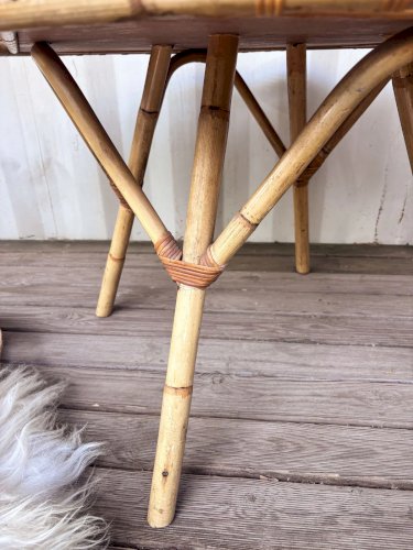 Léonie, la table basse en rotin N°223