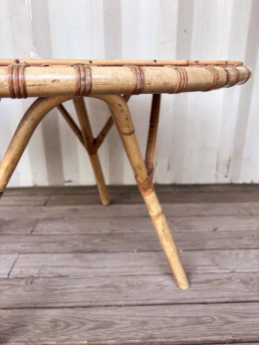 Léonie, la table basse en rotin N°223