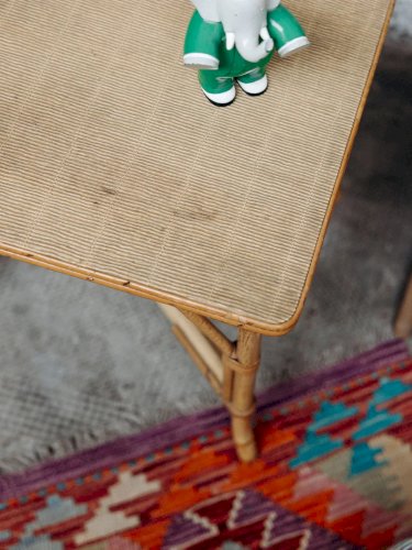 Léonie, la table basse en rotin N°226