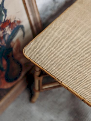 Léonie, la table basse en rotin N°226