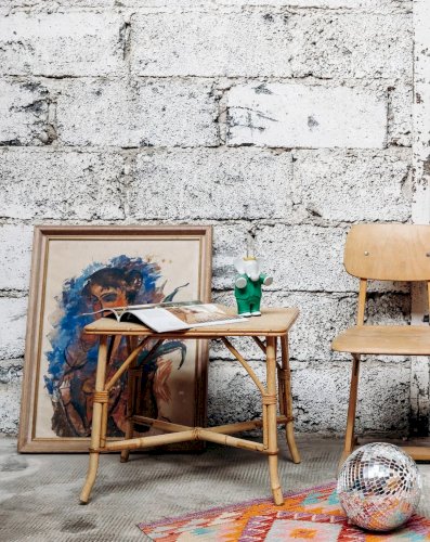 Léonie, la table basse en rotin N°226