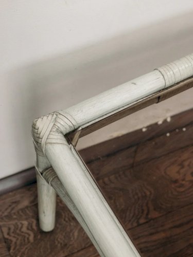 Léonie, la table basse en rotin N°233