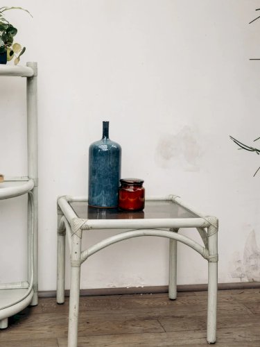 Léonie, la table basse en rotin N°233