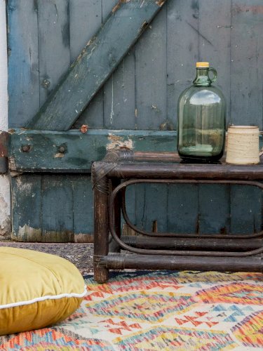 Léonie, la table basse en rotin N°234