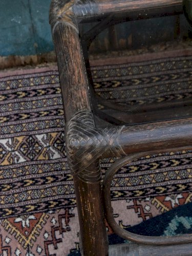 Léonie, la table basse en rotin N°234