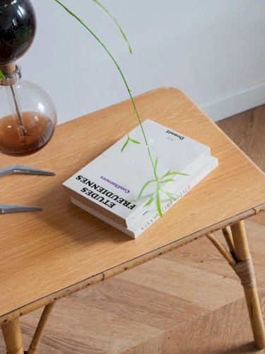 Léonie, la table basse en rotin N°267