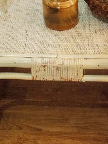 Léonie, la table basse en rotin N°278