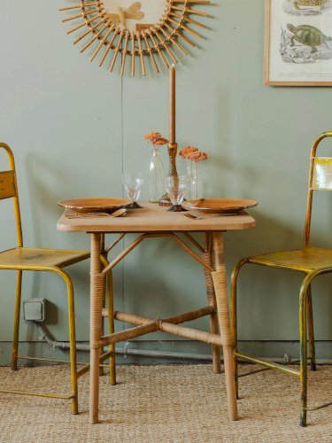 Léonie, la table basse en rotin N°295