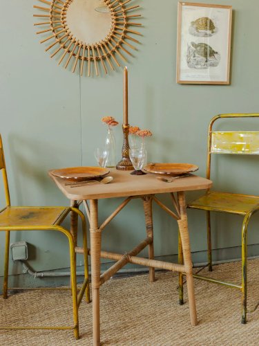 Léonie, la table basse en rotin N°295