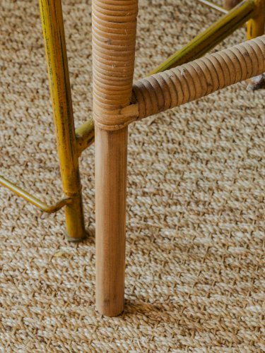 Léonie, la table basse en rotin N°295