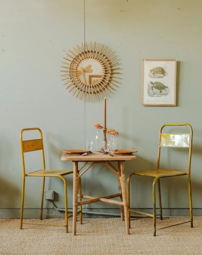 Léonie, la table basse en rotin N°295