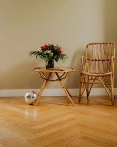 Leonie, the N°302 rattan coffee table