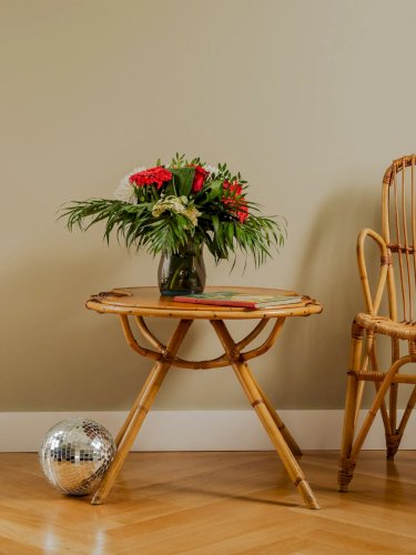 Léonie, la table basse en rotin N°302