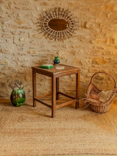 Léonie, la table basse en rotin N°340