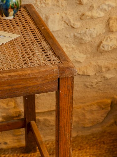 Léonie, la table basse en rotin N°340