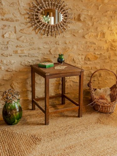 Léonie, la table basse en rotin N°340