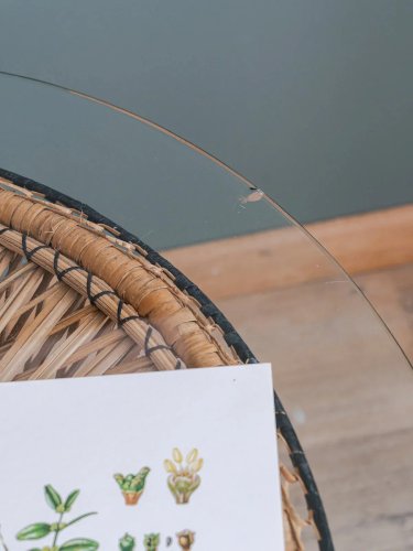 Léonie, la table basse en rotin N°346