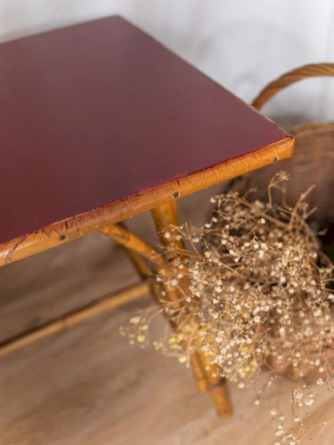 Léonie, la table basse en rotin N°407