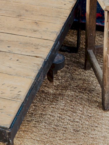 Léonie, la table basse industrielle en bois et métal N°495