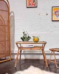 Leonie, the rattan low table N°171