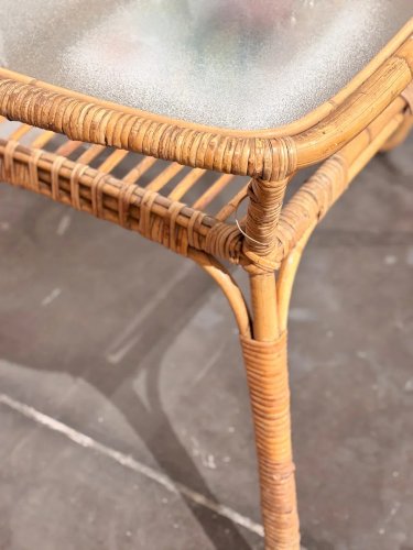 Léonie, la table de basse en rotin N°171