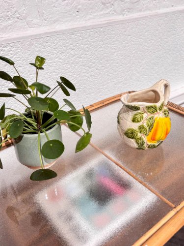 Léonie, la table de basse en rotin N°171