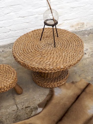 Léonie, l'ensemble table et tabouret en cordage N°445