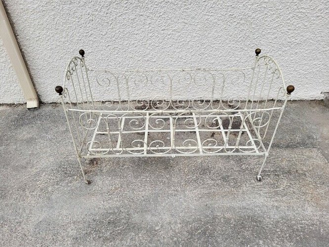 LIT EN FER ENFANT PLIANT TRANSFORMABLE EN CANAPE