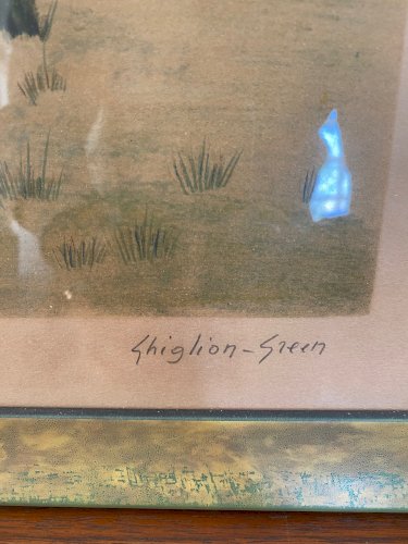 Lithographie ancienne signée et numérotée, avec certificat. M. Ghiglion-Green.