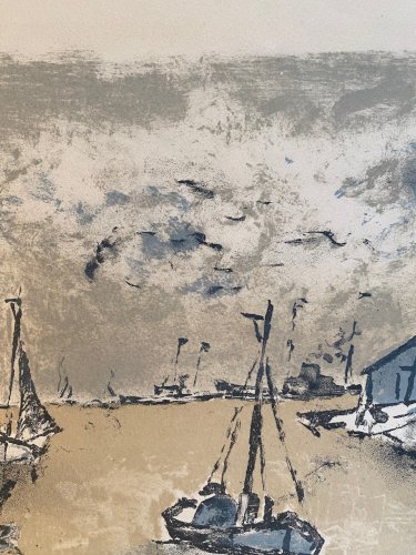 Lithographie ancienne signée et numérotée. Celso Lagar. Début XXème
