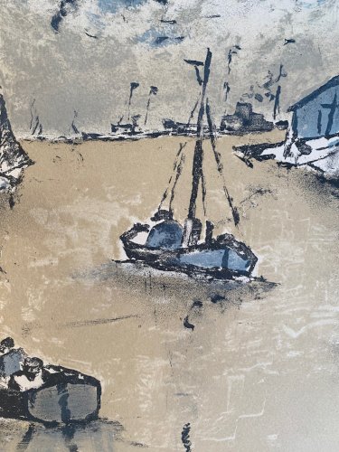 Lithographie ancienne signée et numérotée. Celso Lagar. Début XXème
