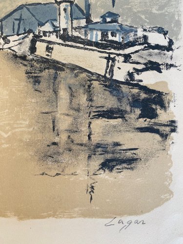 Lithographie ancienne signée et numérotée. Celso Lagar. Début XXème