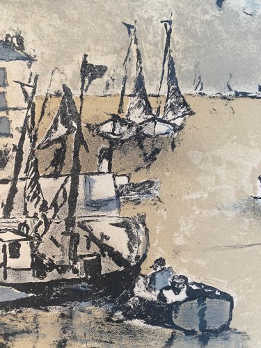 Lithographie ancienne signée et numérotée. Celso Lagar. Début XXème