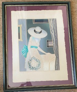 Lithographie ancienne signée, Jan Znosko, numérotée et encadrée sous verre.