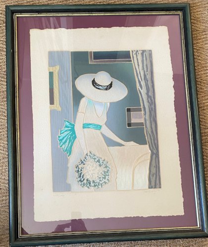 Lithographie ancienne signée, Jan Znosko, numérotée et encadrée sous verre.