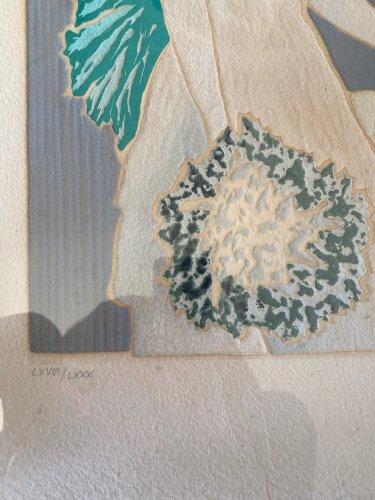 Lithographie ancienne signée, Jan Znosko, numérotée et encadrée sous verre.