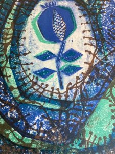 Lithographie Anthoni Cumella A Jean Dieuzaide 1974 Abstrait abstraction