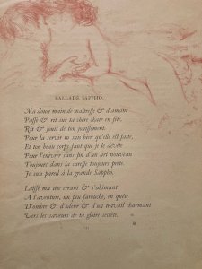 Lithograph Walk of Sappho Pierre Bonnard Paul Verlaine Art Print 20th Century