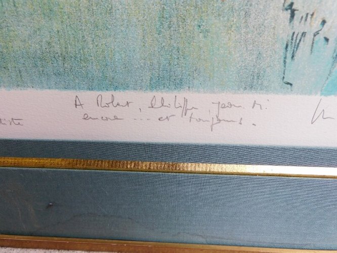 LITHOGRAPHIE BALLONS DU BOIS MICHEL BRUCE