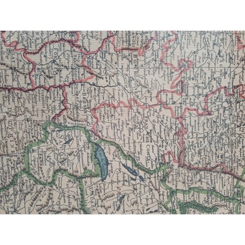 Lithographie Carte de France par Ph.Ruache 1745