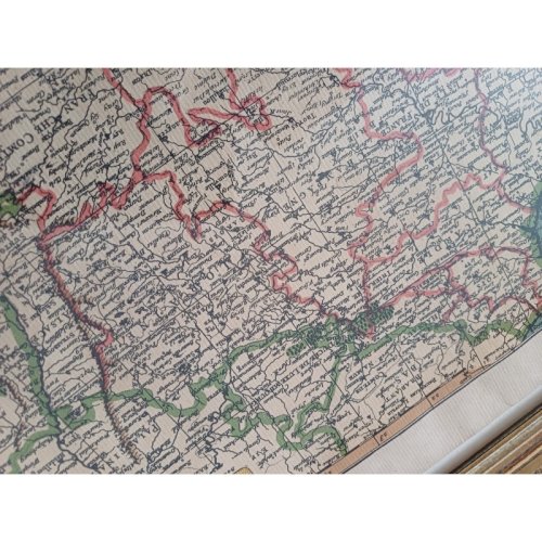 Lithographie Carte de France par Ph.Ruache 1745